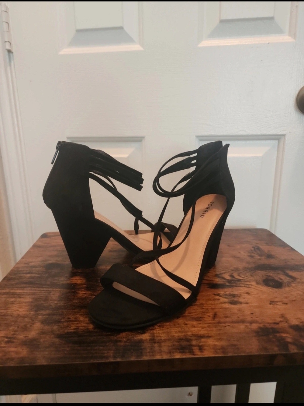 Torrid Black Strappy Heels – 11.5W